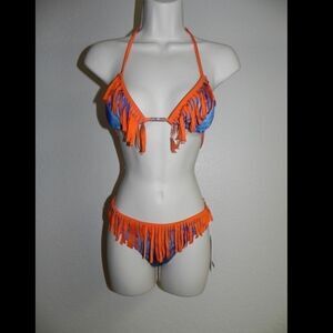 Lisa Kelly Bikini Swimsuit 2pc XS Finge NWT